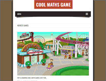 Tablet Screenshot of coolmathsgame.net